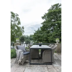 House Nordic Gartentisch Denver - 210x100x75 cm - grau/schwarz