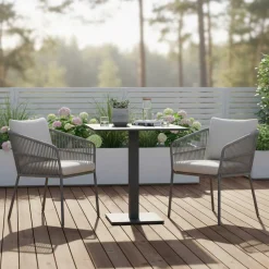 Gescova Gartentisch Fremantle klappbar - - Aluminium - 70x70x75cm