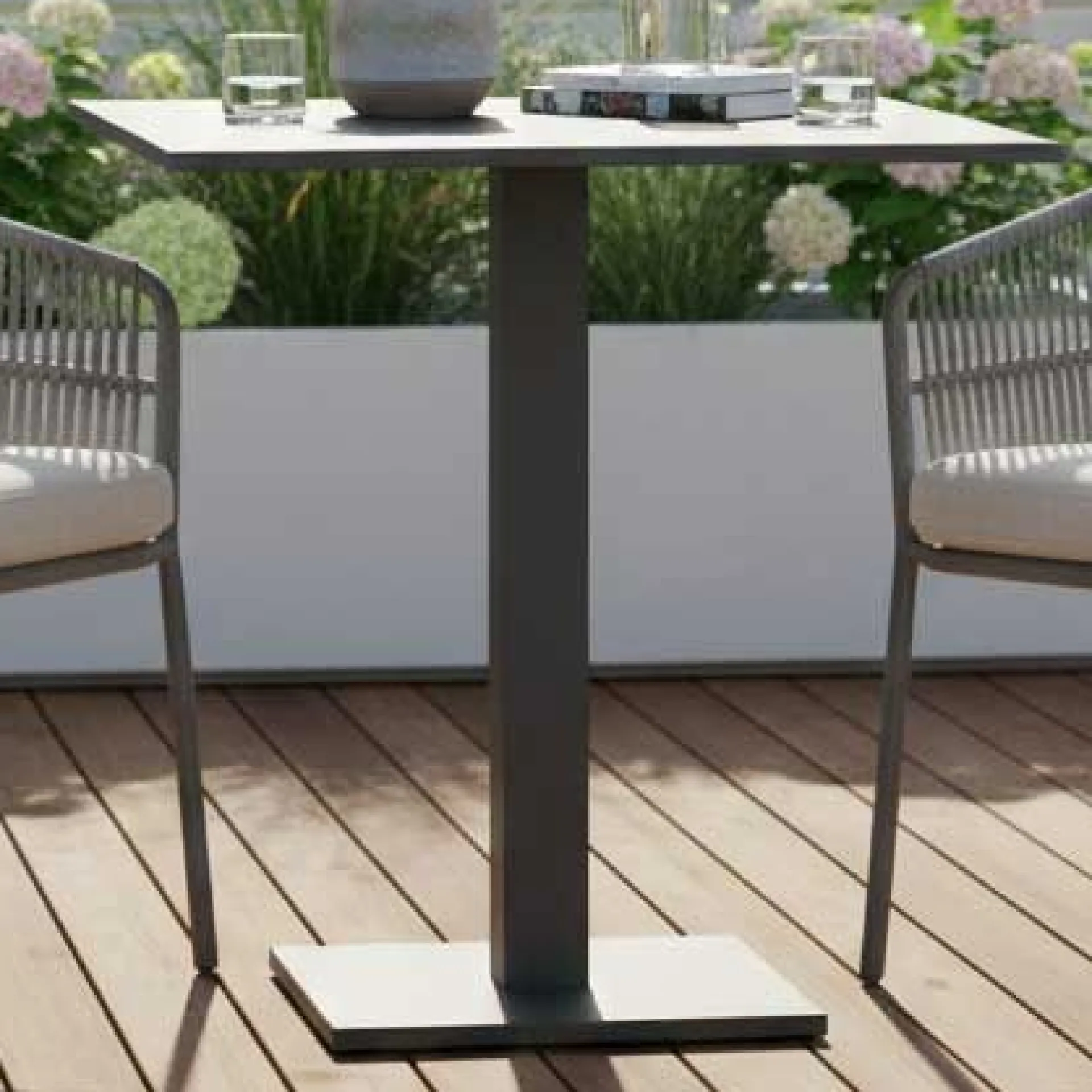 Gescova Gartentisch Fremantle klappbar - - Aluminium - 70x70x75cm