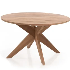 Gescova Gartentisch Java - Ø135cm - massives Teakholz -