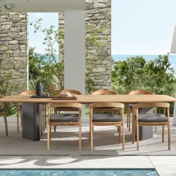 Gescova Gartentisch Rossi - Teakholz 320x120x75 cm - Braun