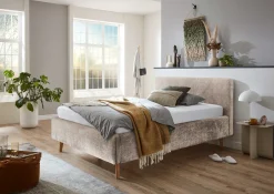 Gepolstertes Bett Younes 140x200cm - beige