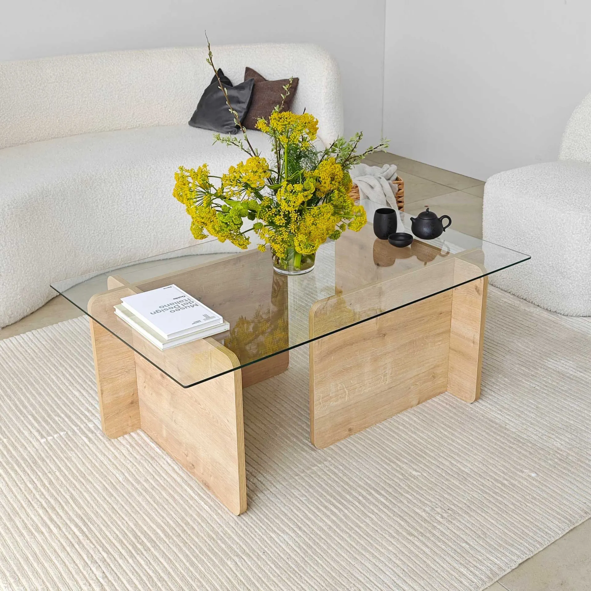 Emob Giona Couchtisch | 100 % MELAMIN | Saphir