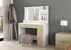 Kinder Trasman Glamour Schminktisch mit Beleuchtung - weiß/Eiche