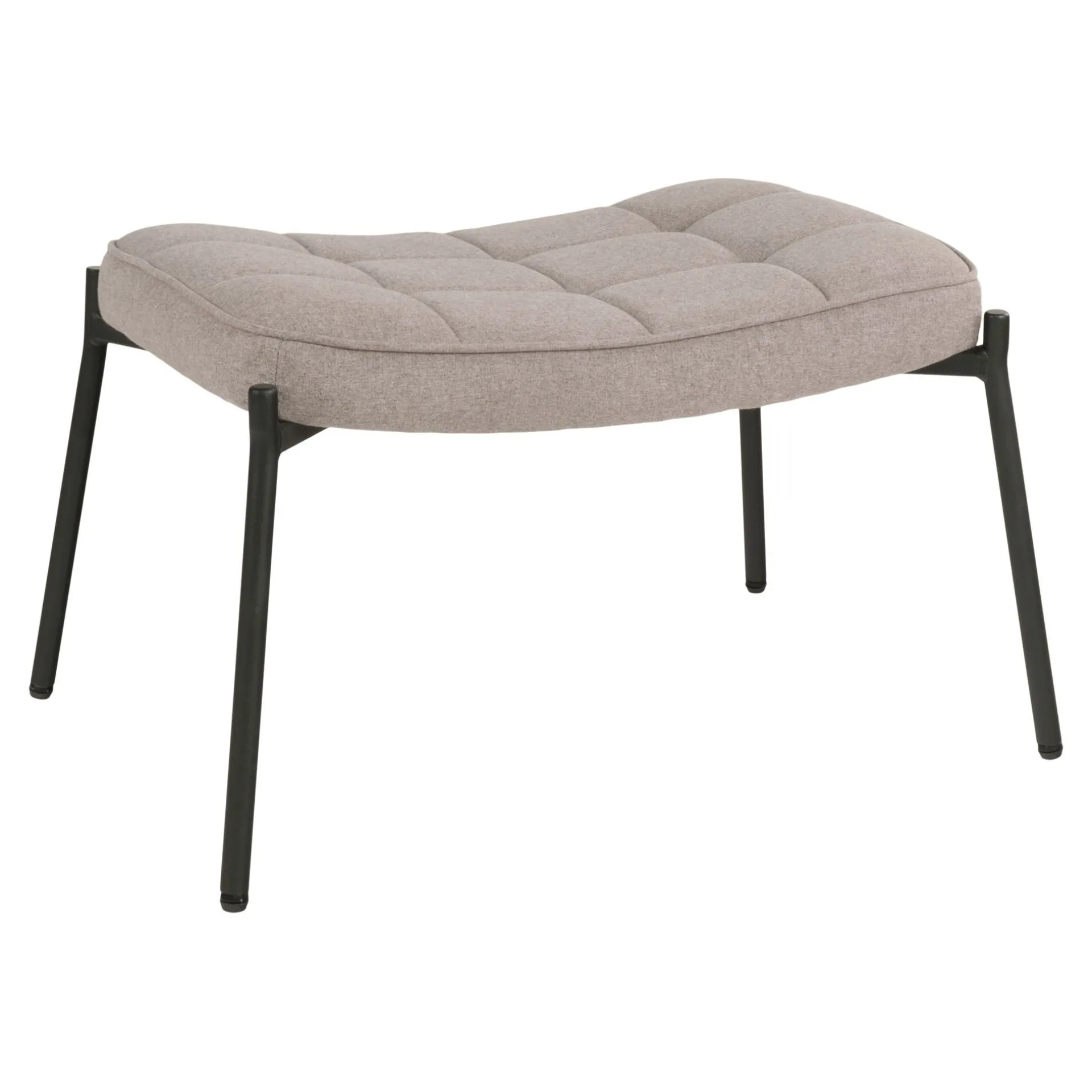 House Nordic Glasgow Fußhocker - 41x61x36cm - stein
