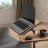Emob Glen Laptop-Stehpult | 100 % MELAMIN | Atlantische Kiefer, Schwarz