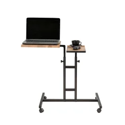 Emob Glen Laptop-Stehpult | 100 % MELAMIN | Atlantische Kiefer, Schwarz