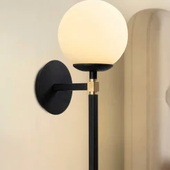 Emob Gondol Wandleuchte | METALLGEHÄUSE | Schwarz, Weiß