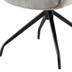 Rousseau er Drehsessel 'Lamor' | Stoff und Metallbeine | 86 x 62,5 x 61,5 cm