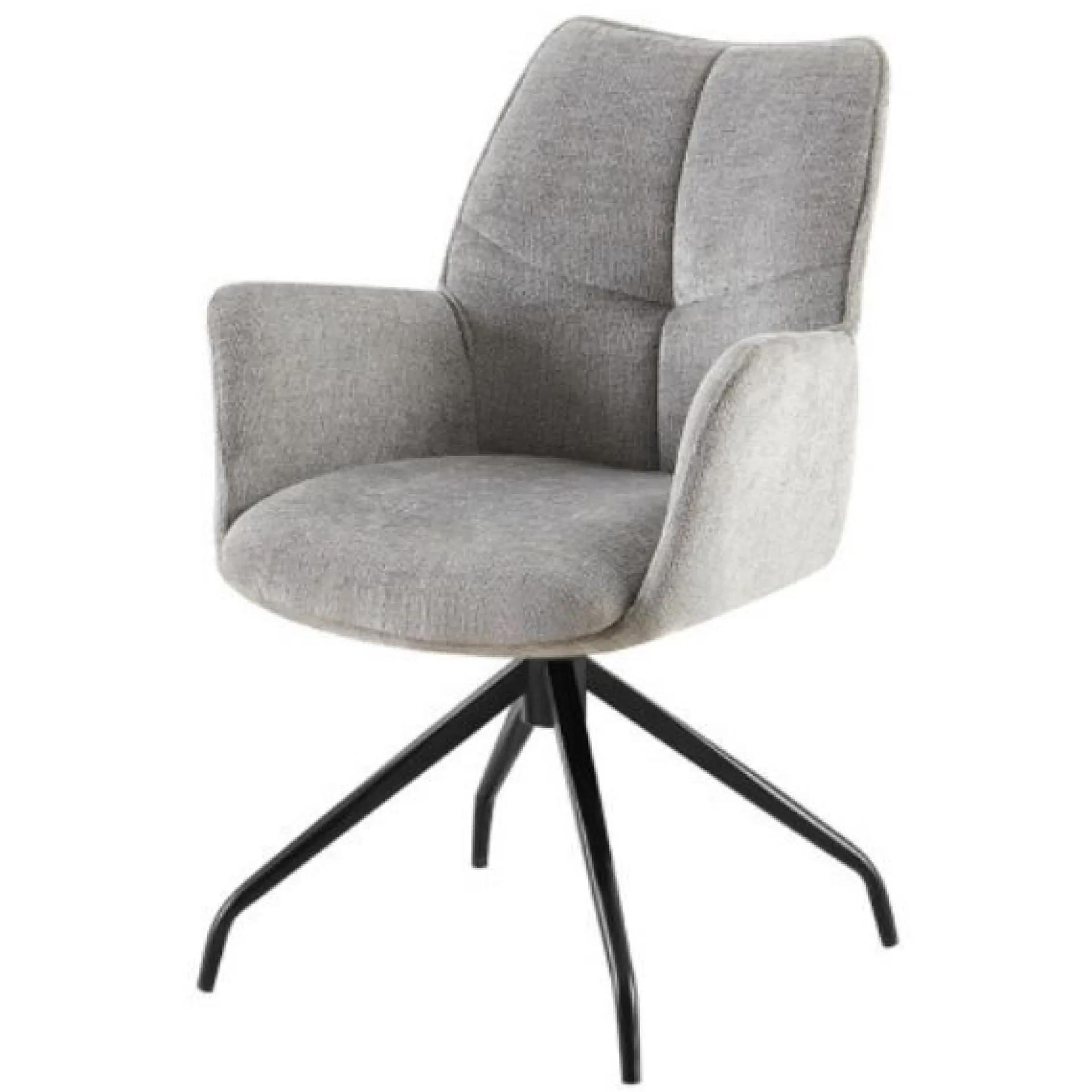 Rousseau er Drehsessel 'Lamor' | Stoff und Metallbeine | 86 x 62,5 x 61,5 cm