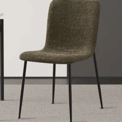 Rousseau er Bouclé-Stuhl Alice | Metallbeine | H81.5xB42xT57cm