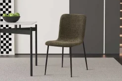 Rousseau er Bouclé-Stuhl Alice | Metallbeine | H81.5xB42xT57cm