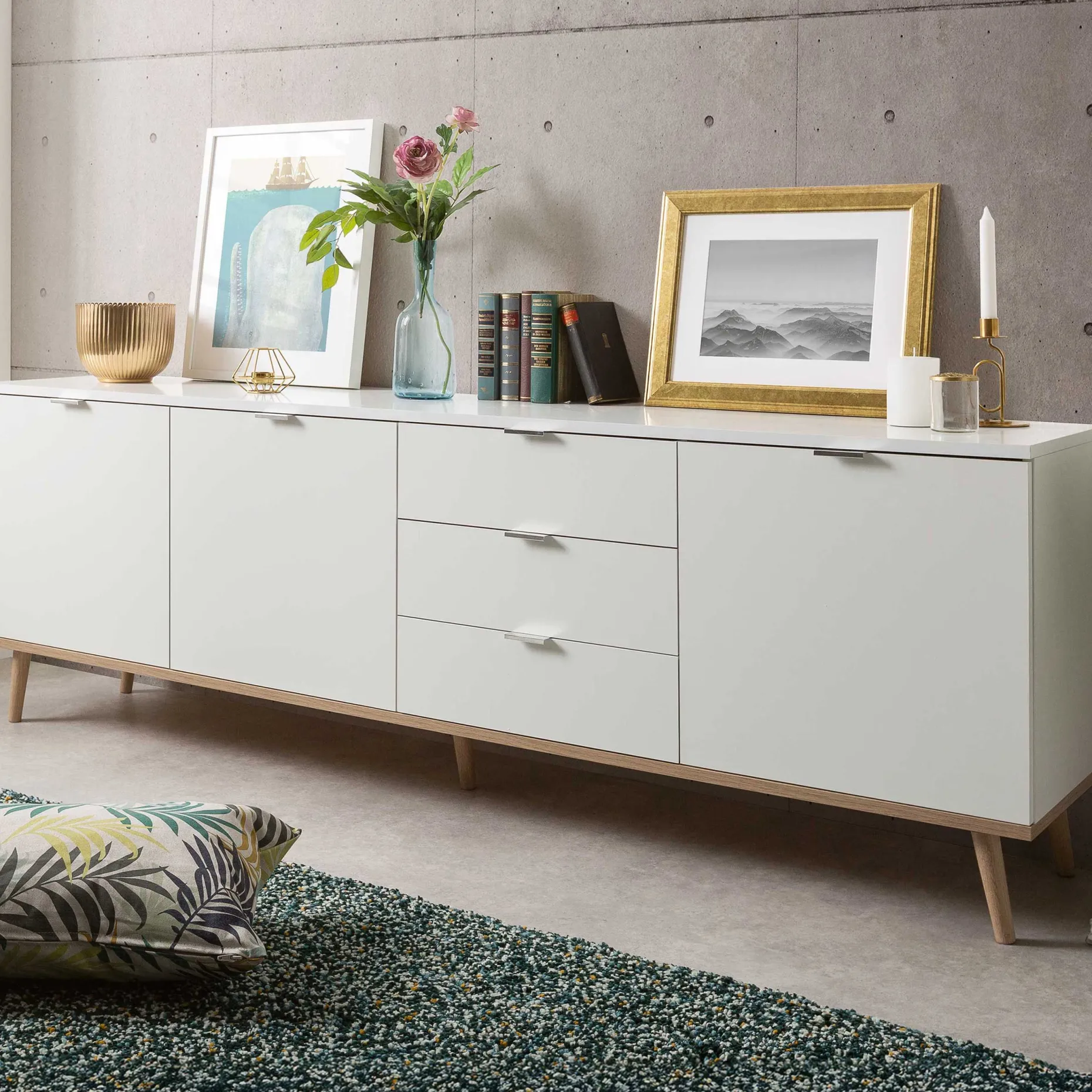 Göteborg Sideboard 3 Türen & 3 Schubladen