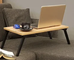 Emob Gusto Laptop-Stehpult | 100 % MELAMIN | Atlantische Kiefer, Weiß