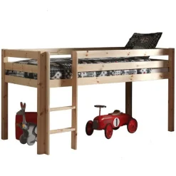 Halbhochbett Charlotte mit Spielzelt Bella - Kieferholz