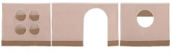 Halbhochbett Forrest 90x200cm mit Schlafzelt - Massivholz Buche