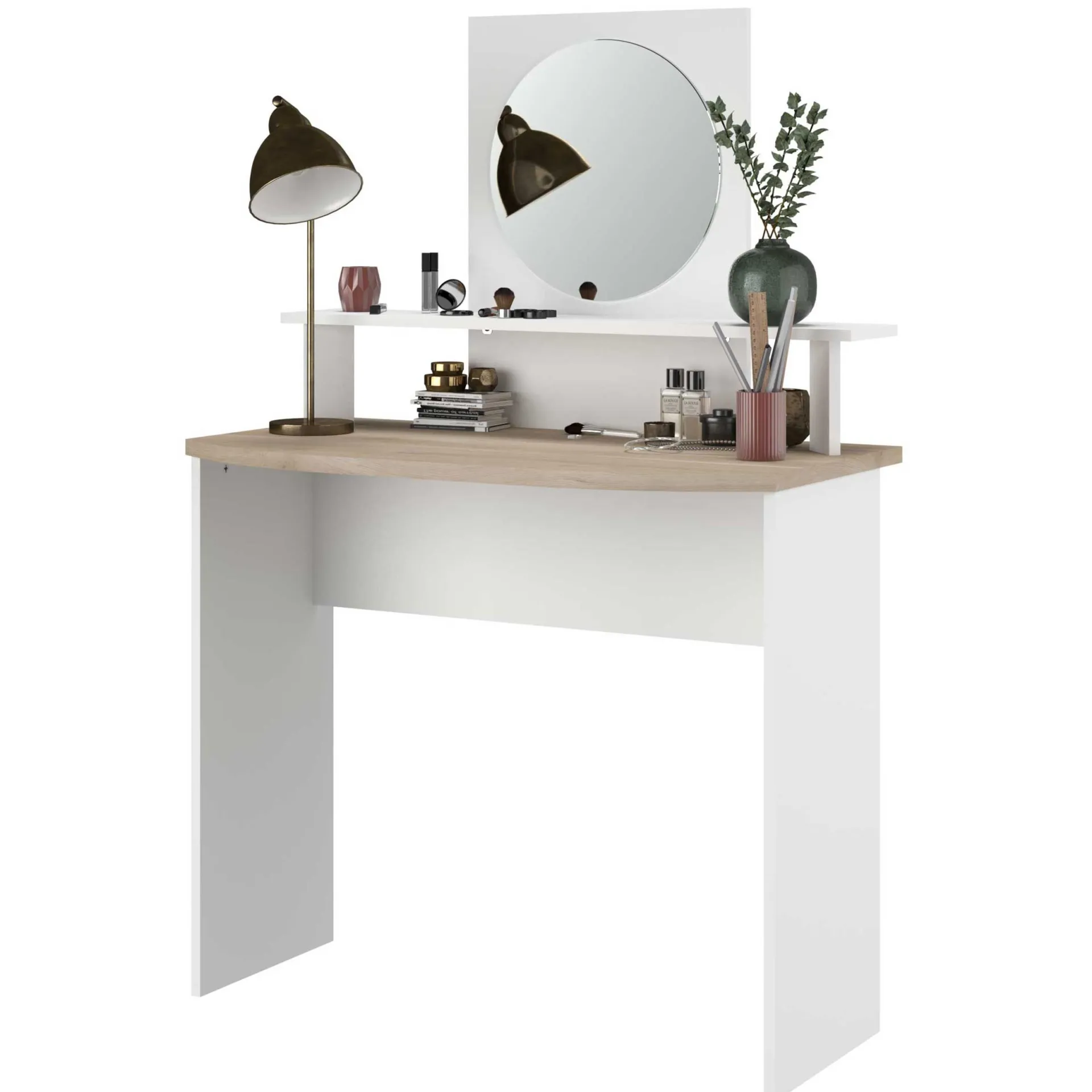 Kinder Parisot Hardy Schminktisch-136cm-mit Spiegel-/Eiche
