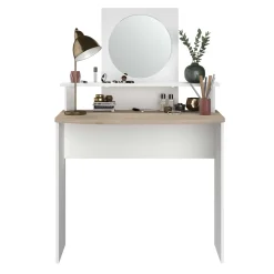 Kinder Parisot Hardy Schminktisch-136cm-mit Spiegel-/Eiche