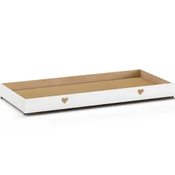 Hausbett Amori mit Bettschublade - weiß