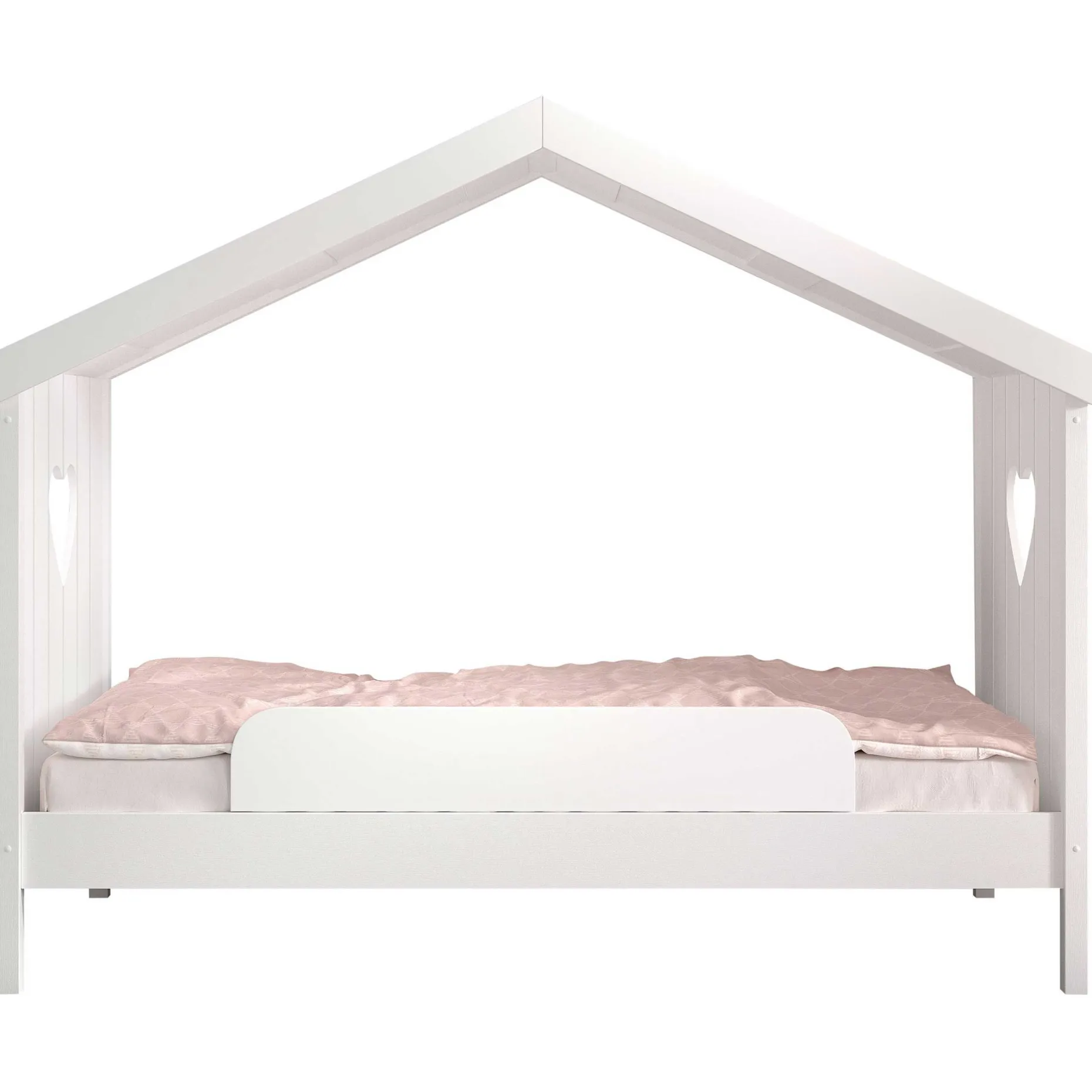 Hausbett Amori 90x200 cm mit Rausfallschutz - weiß