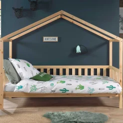 Haus Bett Dallas 2 90x200 - Kieferholz