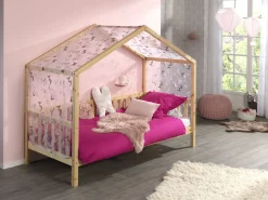 Haus Bett Dallas 2 90x200 - Kieferholz
