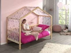 Haus Bett Dallas 2 90x200 - Kieferholz