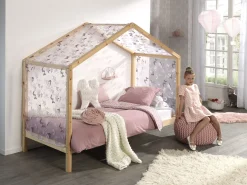 Haus Bett Dallas 3 90x200 - Kieferholz