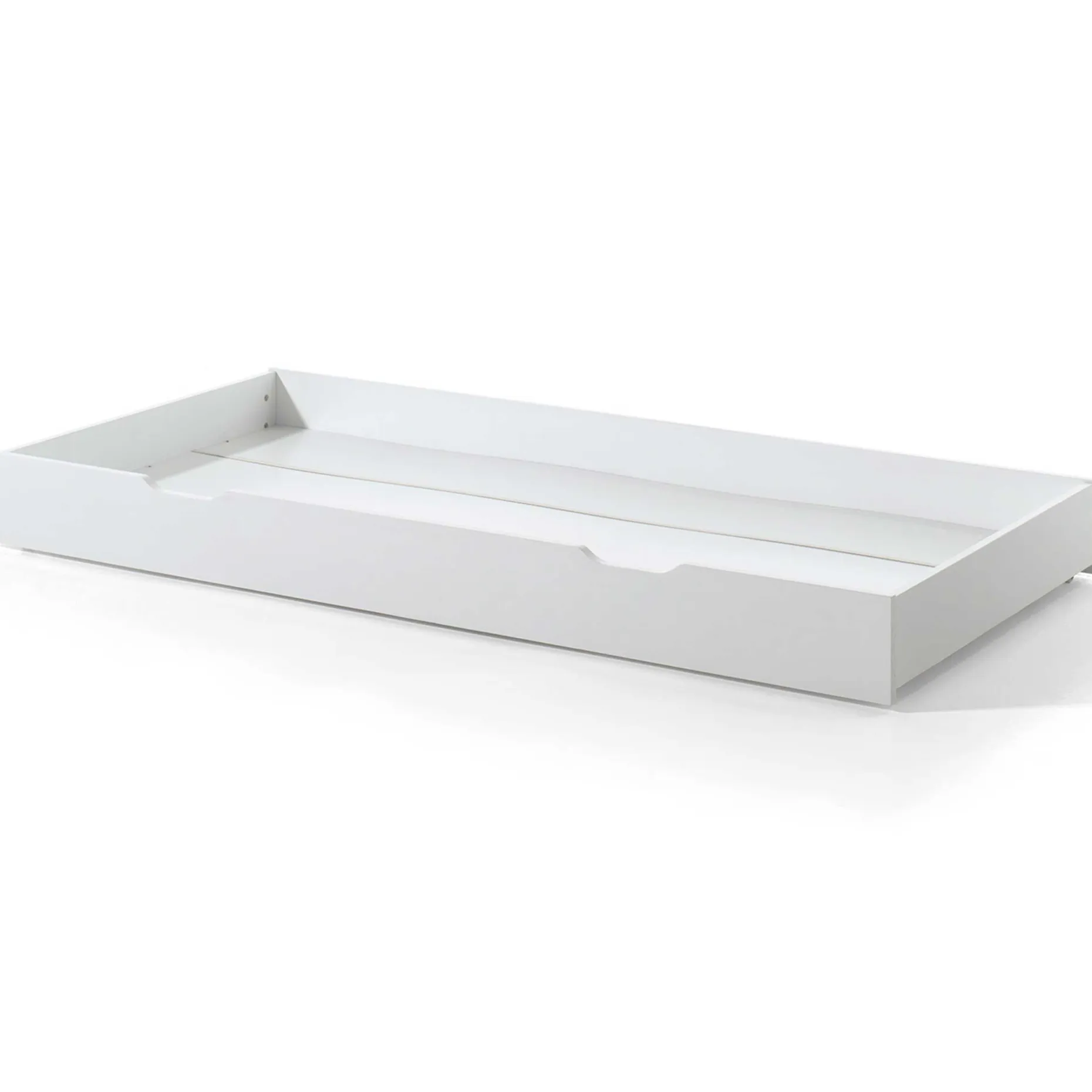 Hausbett Dallas 2 90x200 mit Bettkasten und Voile mit Schmetterlingsmuster - weiß/rosa