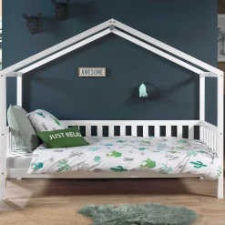 Hausbett Dallas 2 90x200 - weiß