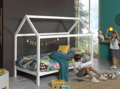 Hausbett Dallas 1 90x200 - weiß