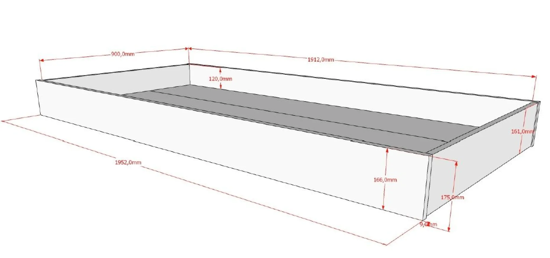 Hausbett Forrest 90x200 mit Rollbett, herunterklappbarem Schutzgitter und Bettzelt - Buche/Rosa