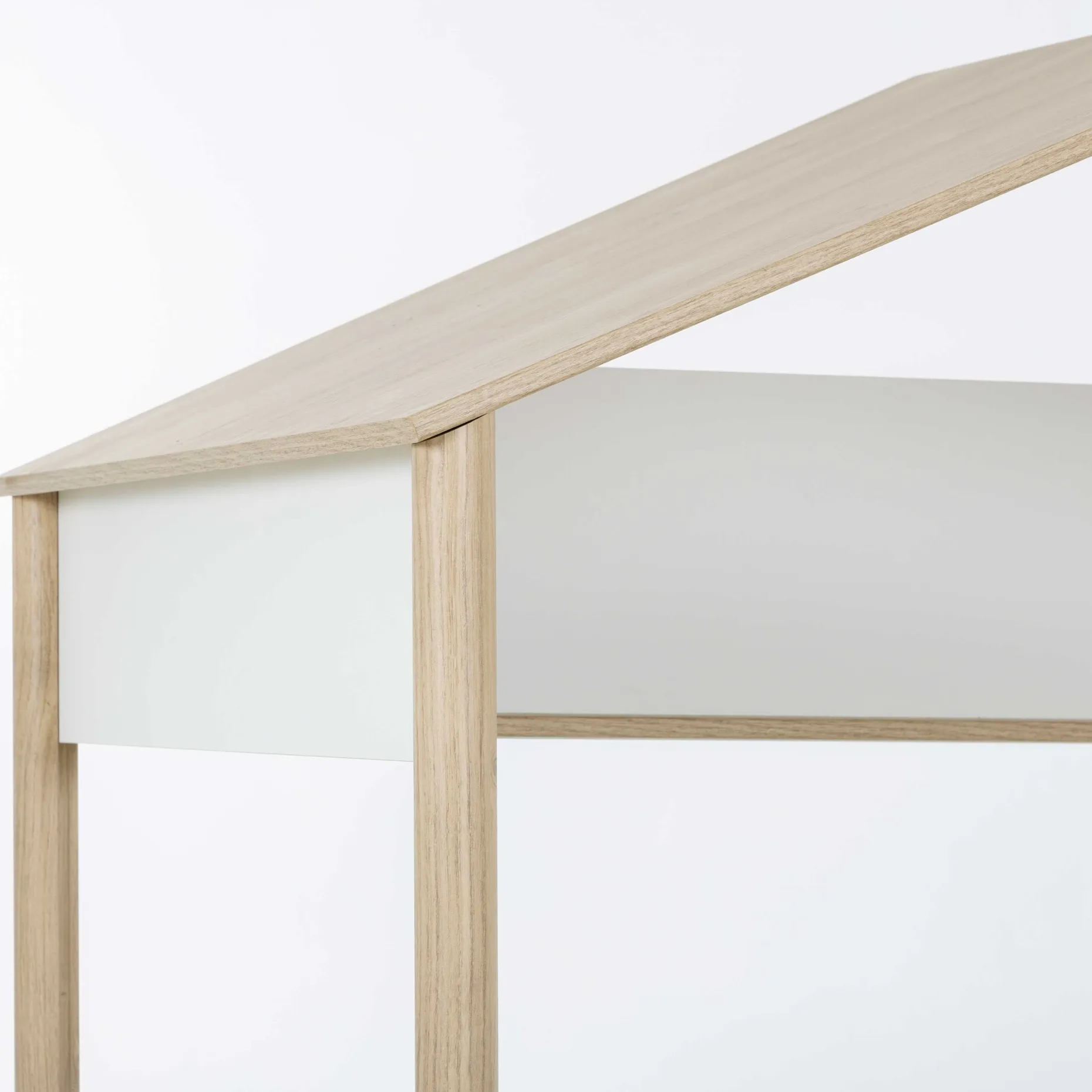 Hausbett Matis - 90x200cm - weiß/kastanien Dekor
