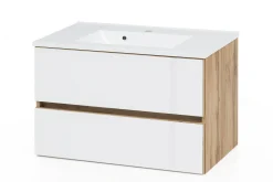 Held Helina 1 2-teiliger Badezimmerschrank - Eiche/Weiß