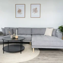 House Nordic Helles Lido Lounge Sofa mit Naturholzfüßen