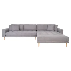 House Nordic Helles Lido Lounge Sofa mit Naturholzfüßen