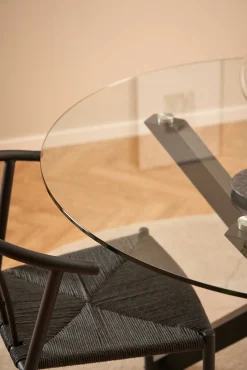 Emob Hennie Runder Esstisch - Ø119cm - Tischplatte aus Glas