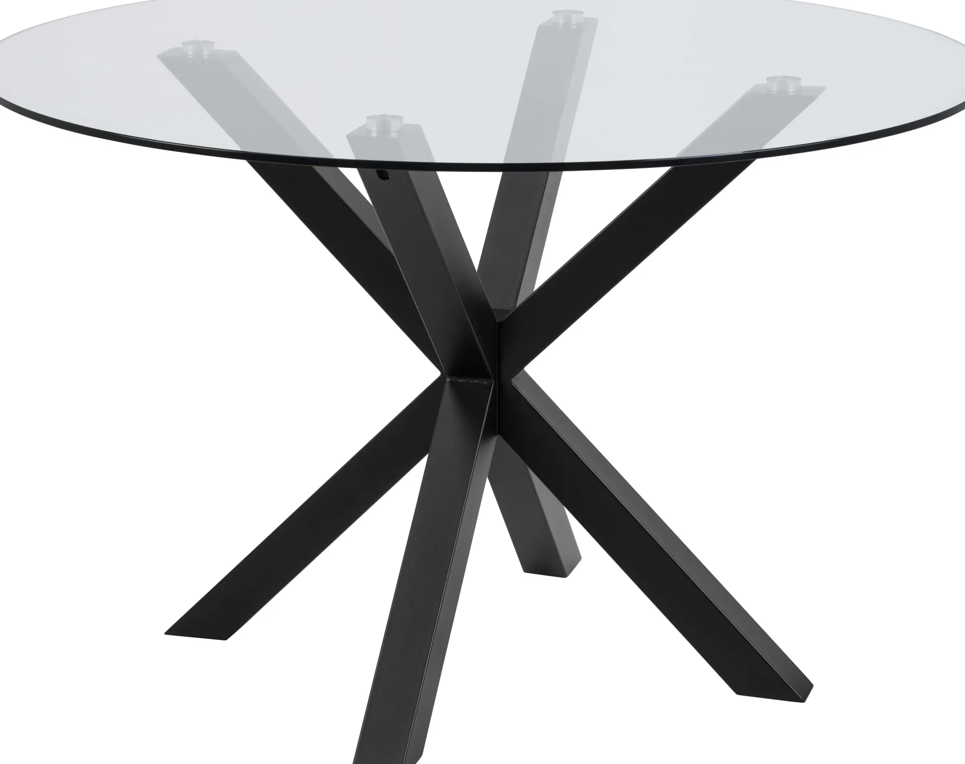Emob Hennie Runder Esstisch - Ø119cm - Tischplatte aus Glas