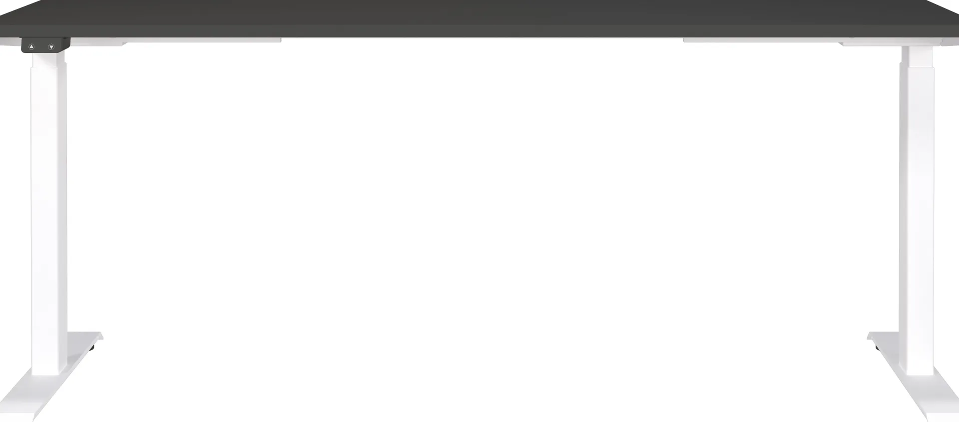 Germania Hermoso Sitz-Steh-Tisch | 180 x 80 x 72-120 cm | Elektrisch verstellbar | Schwarz-weißes Design