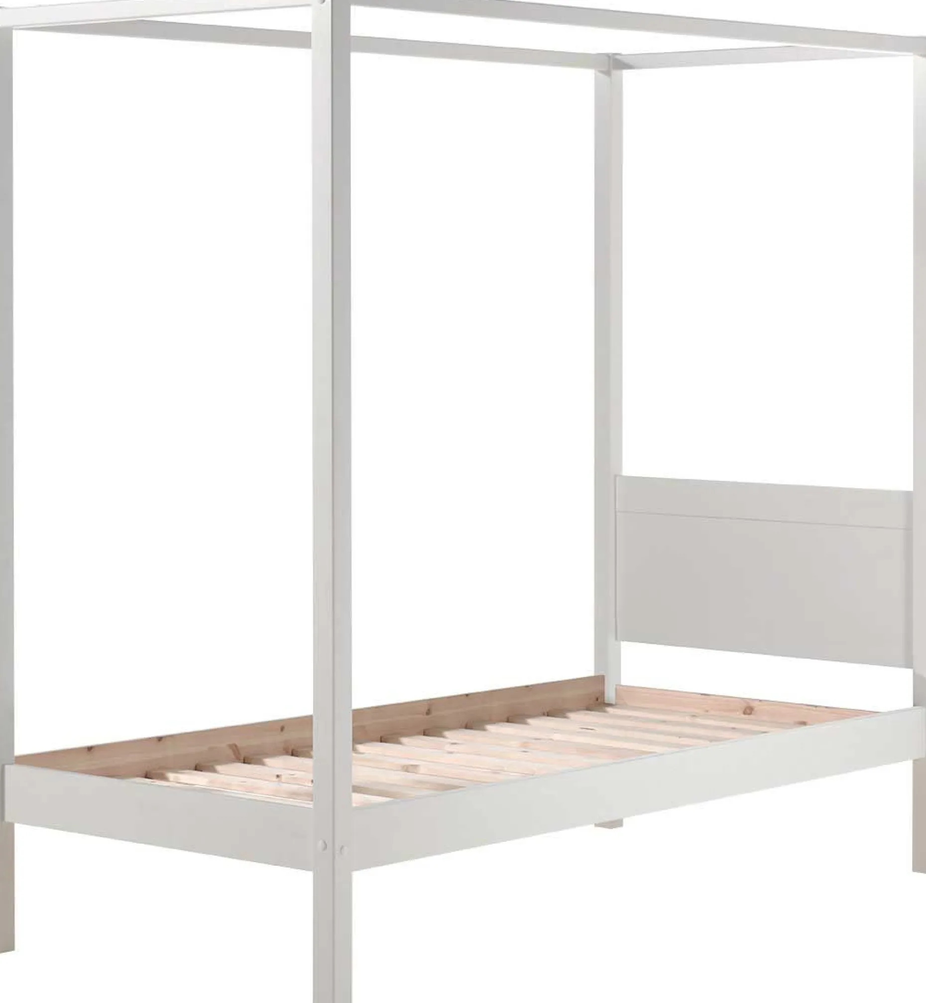 Himmelbett Charlotte 90x200 - weiß