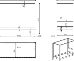Himmelbett Charlotte 90x200 - weiß