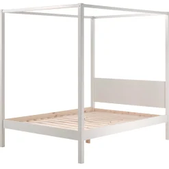Himmelbett Charlotte 140x200 - weiß