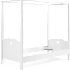 Kinder Vipack Himmelbett 90x200 cm und Nachttisch Amori-