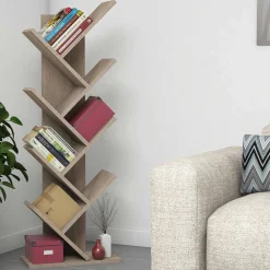 Hitit Bücherregal | 100 % MELAMIN | Walnuss