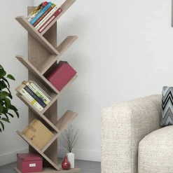 Hitit Bücherregal | 100 % MELAMIN | Walnuss