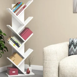 Hitit Bücherregal | 100 % MELAMIN | Weiß