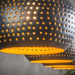 Emob Hängeleuchte Cone 4 Lampenschirme - schwarz/braun