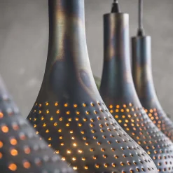 Emob Hängeleuchte Cone 4 Lampenschirme - schwarz/braun