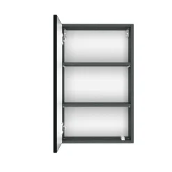 Hängeschrank Brama/Kornel/Pisca 40cm 1 Tür - graphit/mattgrau