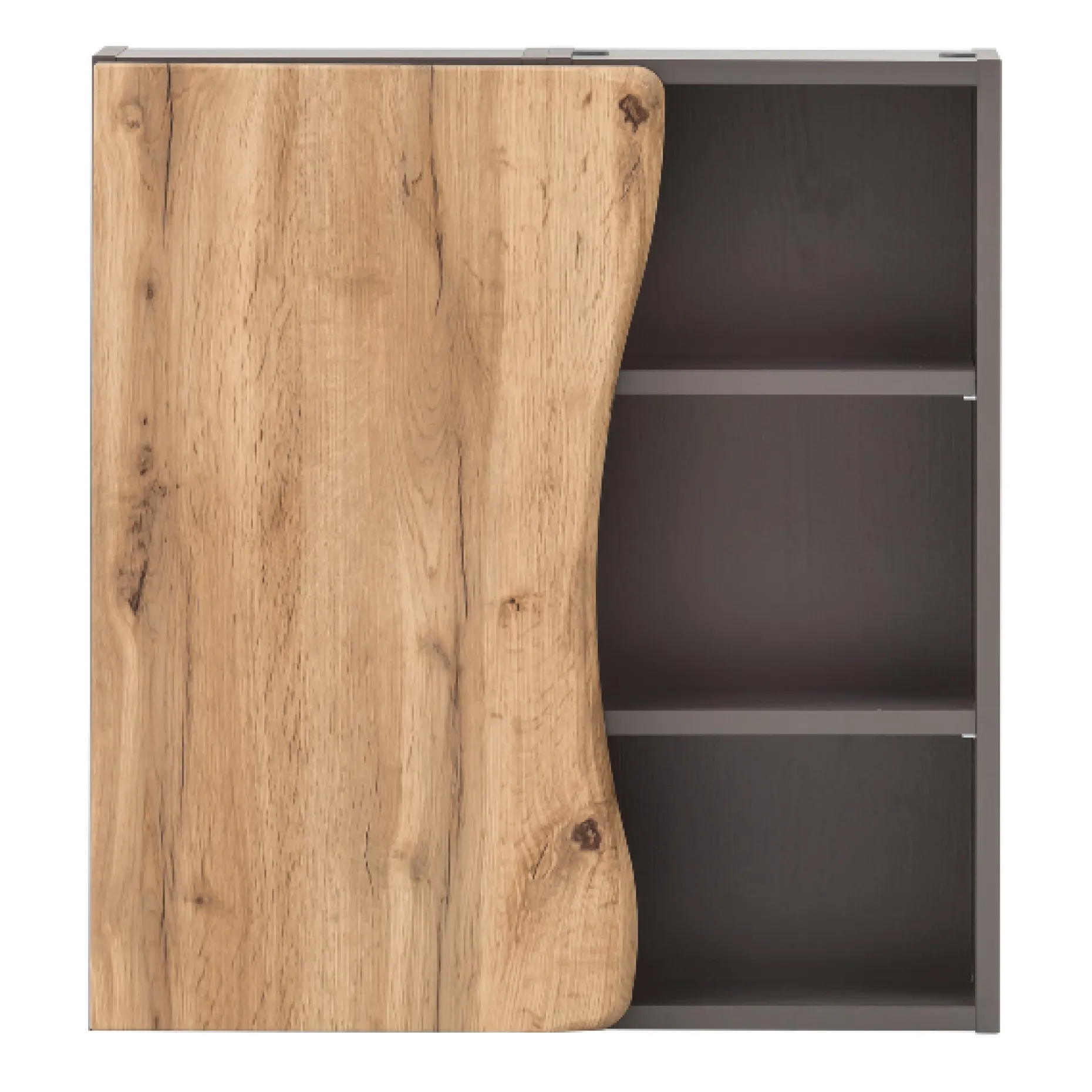 Hängeschrank Karan 60cm 1 Tür - Eiche/anthrazit
